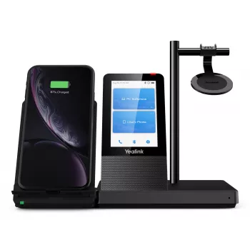 Yealink WH66 Mono UC-DECT Wireless Headset, kabellos, Büro/Callcenter, 20 - 20000 Hz, 80 g, Headset, Schwarz