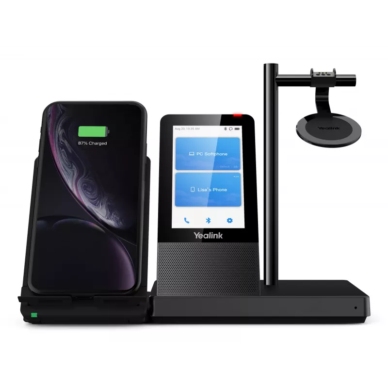 Yealink WH66 Mono UC-DECT Wireless Headset, kabellos, Büro/Callcenter, 20 - 20000 Hz, 80 g, Headset, Schwarz