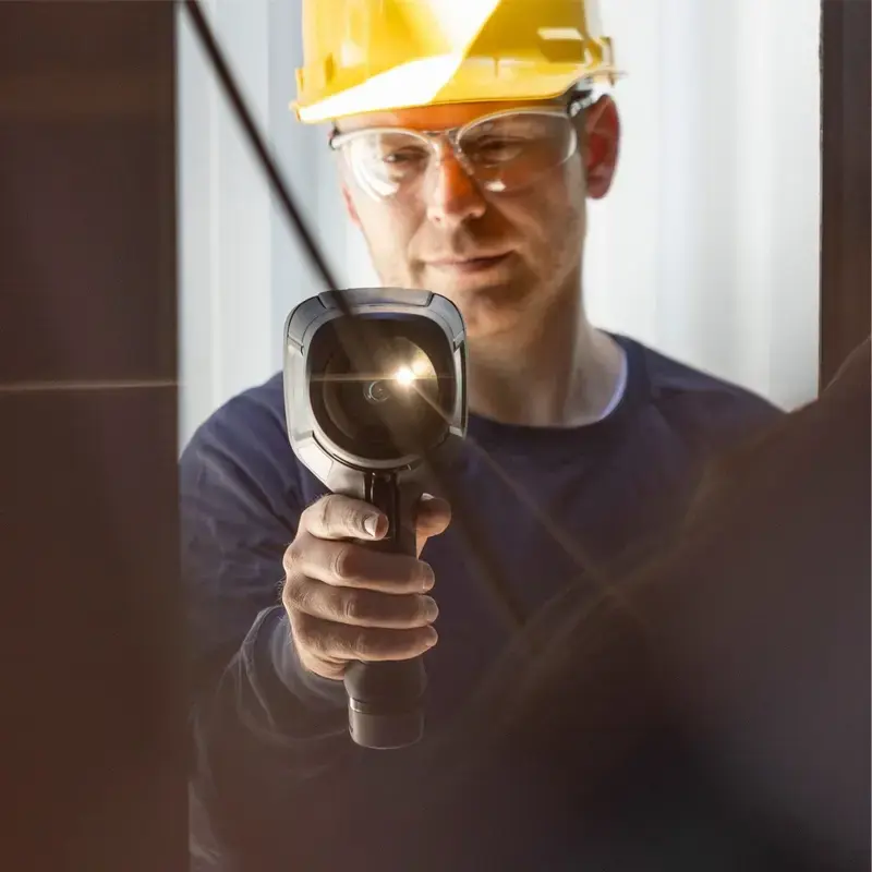 Wärmebildkamera Flir Systems E8-PRO — 320×240 px, NETD 40 mK, IFOV 1,8 mRad, 3,5 Zoll Display, Metallgehäuse, schwarz