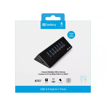 Sandberg USB 3.0 Hub 6+1 Ports