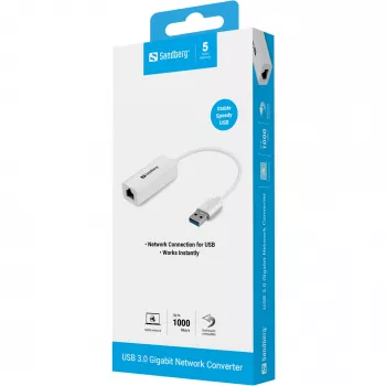 USB-Netzwerkadapter Sandberg USB3.0 Gigabit-Netzwerkadapter