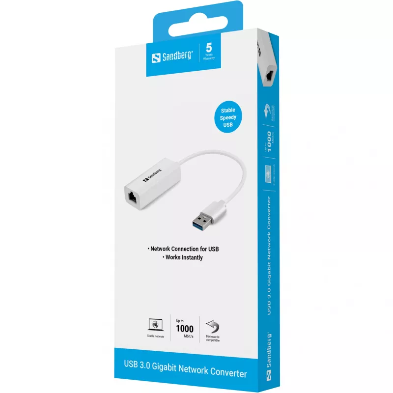 USB-Netzwerkadapter Sandberg USB3.0 Gigabit-Netzwerkadapter