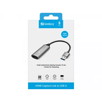 Sandberg HDMI Capture Link auf USB-A