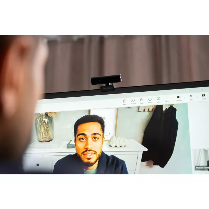 Webcam Sandberg Face-ID Webcam Mini 2 MP Full HD USB-C Schwarz