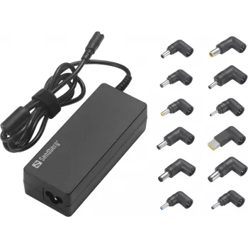 Laptop-Netzteil Sandberg 90W EU+UK Eingang 100-240V Schwarz