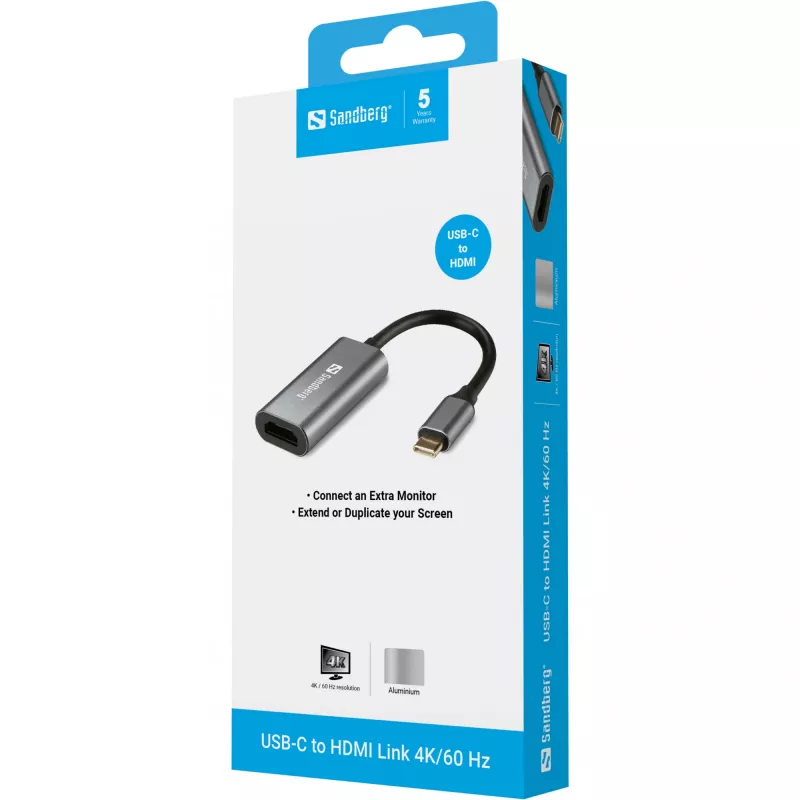 USB-C auf HDMI Link 4K/60 Hz Sandberg 136-12