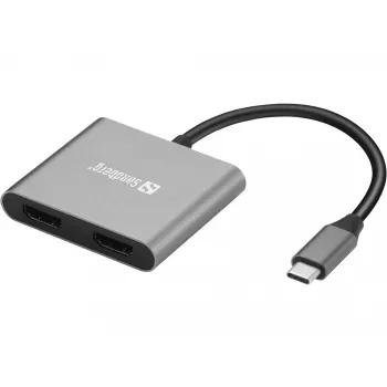 Sandberg USB-C Dock 2xHDMI+USB+PD Maximalauflösung 3840x2160