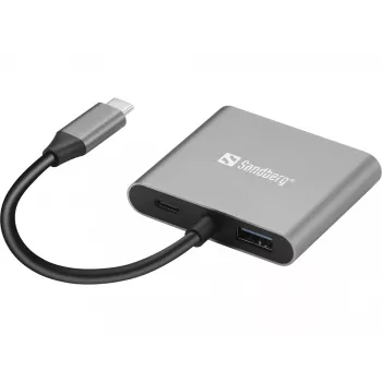 Sandberg USB-C Dock 2xHDMI+USB+PD Maximalauflösung 3840x2160
