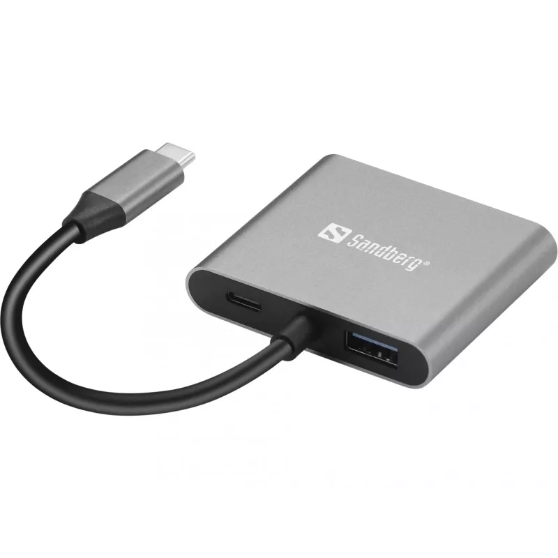 Sandberg USB-C Dock 2xHDMI+USB+PD Maximalauflösung 3840x2160