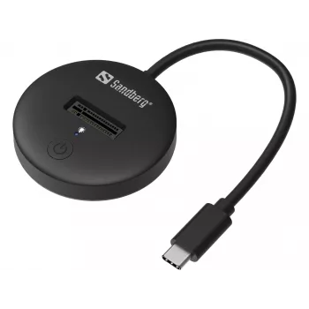 Sandberg USB 3.2 Dock für M.2+NVMe SSD 4 TB Schwarz