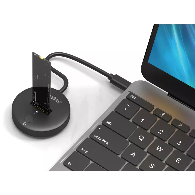 Sandberg USB 3.2 Dock für M.2+NVMe SSD 4 TB Schwarz