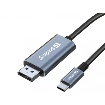 Sandberg USB-C-auf-DisplayPort-Kabel 2M USB Typ-C DisplayPort 2m