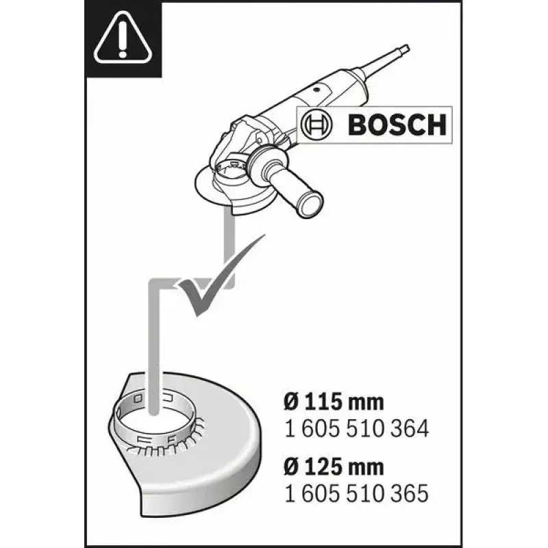 Staubabsaug-Aufsatz Bosch GDE 115/125 FC-T Professional
