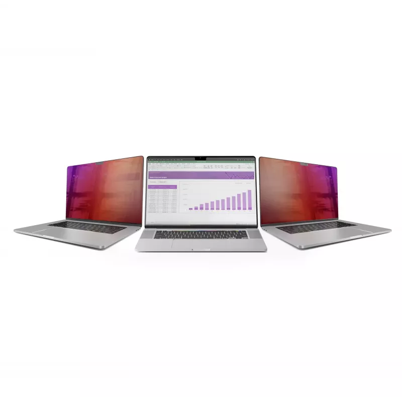 StarTech.com 16-Zoll MacBook Pro 21/23 Blickschutzfilter, Gold-Filter mit verbessertem Datenschutz, Computer-Sicherheitsschild, doppelseitiger Bildschirmschutz, +/- 30°
