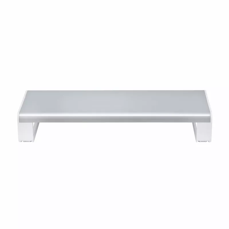 StarTech.com Ergonomischer Monitorständer, bis zu 15 kg, feste Höhe 9 cm, Desktop-Computer-Monitor/Laptop-Ständer, Stahlplattform, schnelle Montage, Schreibtischfläche optimieren