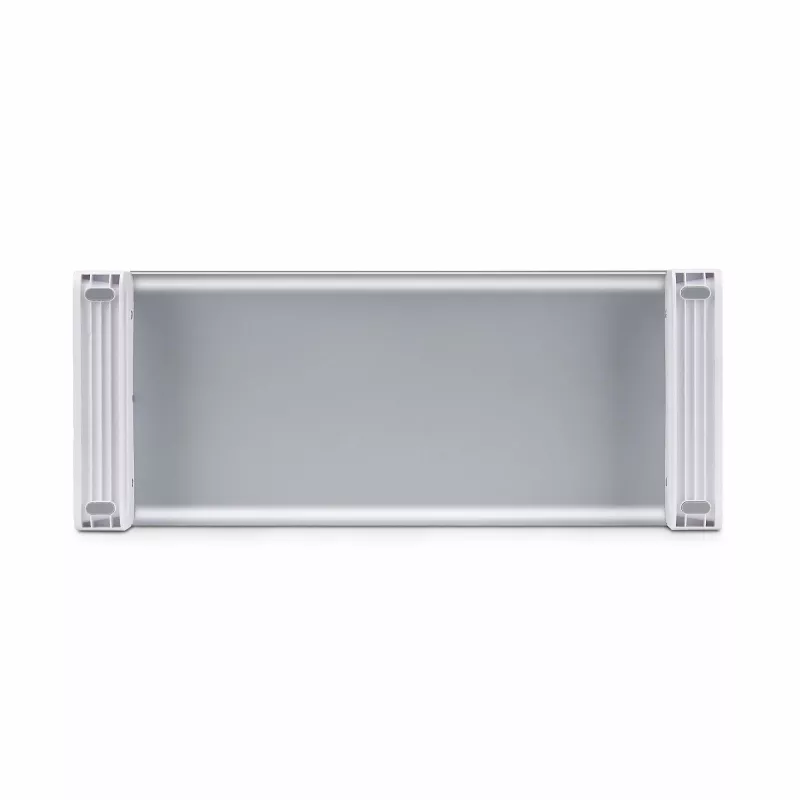 StarTech.com Ergonomischer Monitorständer, bis zu 15 kg, feste Höhe 9 cm, Desktop-Computer-Monitor/Laptop-Ständer, Stahlplattform, schnelle Montage, Schreibtischfläche optimieren