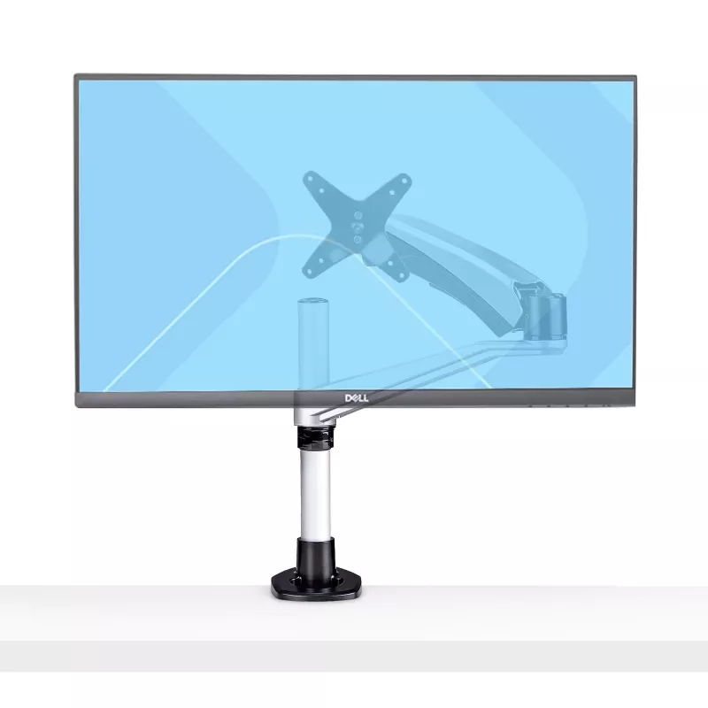 StarTech.com Monitor-Tischhalterung für 27 Zoll 16:9 oder 30 Zoll 21:9 Ultrawide-Bildschirme, VESA 75x75/100x100, werkzeuglose Armeinstellungen, C-Klemme/Tischdurchführung, gefederter Arm