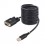 StarTech.com 10ft (3m) USB zu Nullmodem Seriell Adapterkabel, austauschbare DB9 Schrauben/Muttern, COM Retention, USB-A zu RS232, FTDI, ESD-Schutz Level 4, Windows/macOS/ChromeOS/Linux - Robustes TPE-Gehäuse
