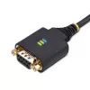 StarTech.com 10ft (3m) USB zu Nullmodem Seriell Adapterkabel, austauschbare DB9 Schrauben/Muttern, COM Retention, USB-A zu RS232, FTDI, ESD-Schutz Level 4, Windows/macOS/ChromeOS/Linux - Robustes TPE-Gehäuse