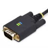 StarTech.com 10ft (3m) USB zu Nullmodem Seriell Adapterkabel, austauschbare DB9 Schrauben/Muttern, COM Retention, USB-A zu RS232, FTDI, ESD-Schutz Level 4, Windows/macOS/ChromeOS/Linux - Robustes TPE-Gehäuse