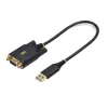 StarTech.com 30cm USB zu Nullmodem Seriell-Adapterkabel, COM-Erhalt, FTDI, USB-A auf DB9 RS232, austauschbare DB9-Muttern/Schrauben, Windows/macOS/Linux