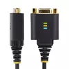 StarTech.com 30cm USB zu Nullmodem Seriell-Adapterkabel, COM-Erhalt, FTDI, USB-A auf DB9 RS232, austauschbare DB9-Muttern/Schrauben, Windows/macOS/Linux