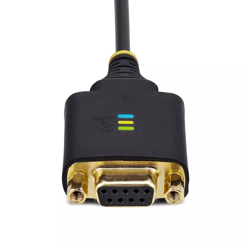 StarTech.com 30cm USB zu Nullmodem Seriell-Adapterkabel, COM-Erhalt, FTDI, USB-A auf DB9 RS232, austauschbare DB9-Muttern/Schrauben, Windows/macOS/Linux
