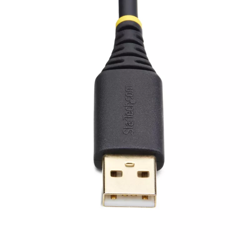 StarTech.com 30cm USB zu Nullmodem Seriell-Adapterkabel, COM-Erhalt, FTDI, USB-A auf DB9 RS232, austauschbare DB9-Muttern/Schrauben, Windows/macOS/Linux