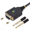 StarTech.com 30cm USB zu Nullmodem Seriell-Adapterkabel, COM-Erhalt, FTDI, USB-A auf DB9 RS232, austauschbare DB9-Muttern/Schrauben, Windows/macOS/Linux