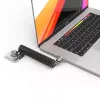 Sicherheitskabelschloss Compulocks CL02H Dual-Head Spiralkabel T-Bar