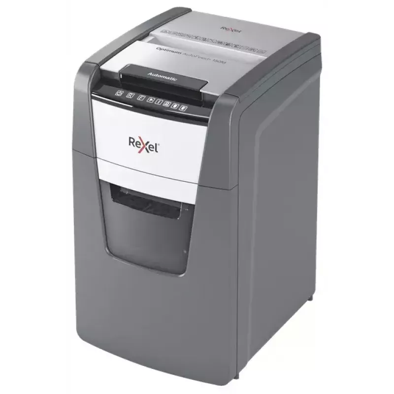 Rexel Optimum AutoFeed+ 150M Aktenvernichter Mikroschnitt 55 dB 22 cm Schwarz, Grau