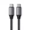USB-C-auf-USB-C-Kabel Satechi ST-TCC2MM — 2 m, Schwarz/Grau, 0,48 Gbit/s