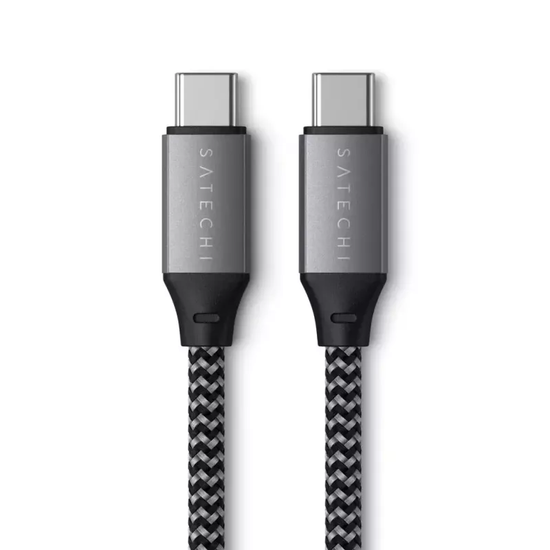 USB-C-auf-USB-C-Kabel Satechi ST-TCC2MM — 2 m, Schwarz/Grau, 0,48 Gbit/s