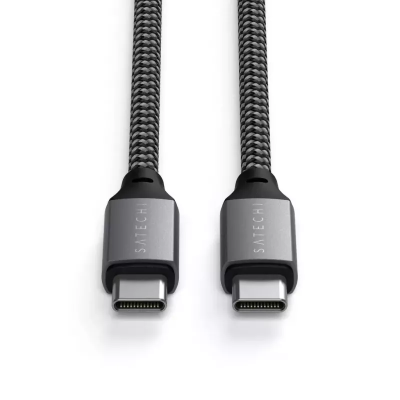 USB-C-auf-USB-C-Kabel Satechi ST-TCC2MM — 2 m, Schwarz/Grau, 0,48 Gbit/s
