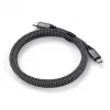 USB-C-auf-USB-C-Kabel Satechi ST-TCC2MM — 2 m, Schwarz/Grau, 0,48 Gbit/s