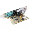 StarTech.com 2-Port PCI Express Serielle Karte, Dual Port PCIe auf RS232 (DB9) Serielle Karte, 16C1050 UART, Standard- oder Low-Profile-Halterungen, COM-Erhaltung, Für Windows & Linux