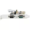 StarTech.com 2-Port PCI Express Serielle Karte, Dual Port PCIe auf RS232 (DB9) Serielle Karte, 16C1050 UART, Standard- oder Low-Profile-Halterungen, COM-Erhaltung, Für Windows & Linux