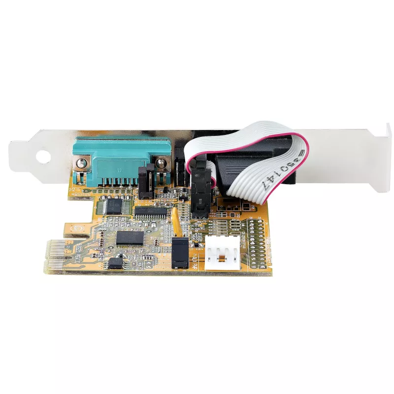 StarTech.com 2-Port PCI Express Serielle Karte, Dual Port PCIe auf RS232 (DB9) Serielle Karte, 16C1050 UART, Standard- oder Low-Profile-Halterungen, COM-Erhaltung, Für Windows & Linux