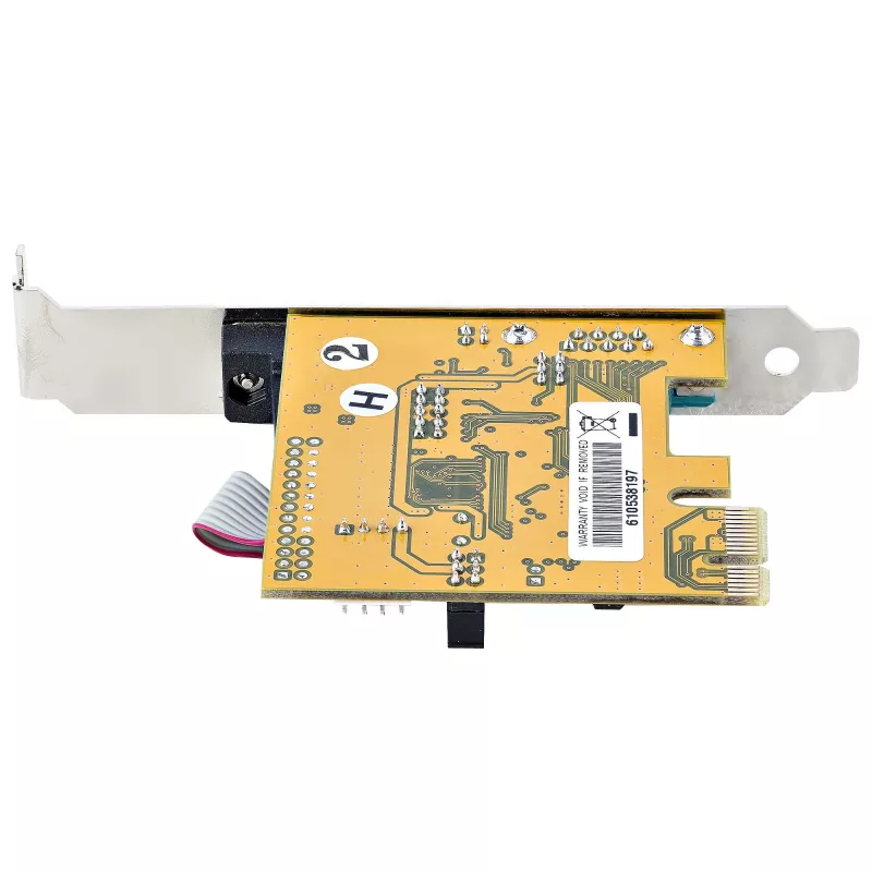 StarTech.com 2-Port PCI Express Serielle Karte, Dual Port PCIe auf RS232 (DB9) Serielle Karte, 16C1050 UART, Standard- oder Low-Profile-Halterungen, COM-Erhaltung, Für Windows & Linux