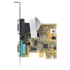 StarTech.com 2-Port PCI Express Serielle Karte, Dual Port PCIe auf RS232 (DB9) Serielle Karte, 16C1050 UART, Standard- oder Low-Profile-Halterungen, COM-Erhaltung, Für Windows & Linux
