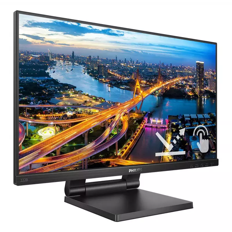 Philips B Line 222B1TC/00 Computer-Monitor 54,6 cm (21,5 Zoll) 1920 x 1080 Pixel Full HD LED Touchscreen Schwarz