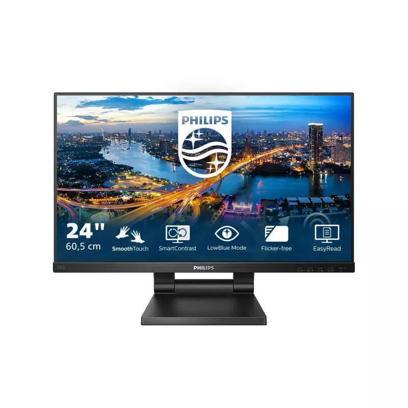 Philips 242B1TC/00 Computermonitor 60,5 cm (23,8 Zoll) 1920 x 1080 Pixel Full HD LED Touchscreen Schwarz