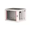 Wandmontierter Schrank ROLINE Pro 7U 19 Zoll, 600x450 BxT, grau, IP20, Schlüsselschloss