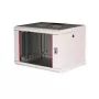 Wandmontierter Schrank ROLINE Pro 7U 19 Zoll, 600x450 BxT, grau, IP20, Schlüsselschloss