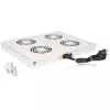 Kühlventilator ROLINE 19-Zoll Dachlüftereinheit 4 Lüfter Thermostat grau
