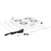 Kühlventilator ROLINE 19-Zoll Dachlüftereinheit 4 Lüfter Thermostat grau