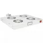 Kühlventilator ROLINE 19-Zoll Dachlüftereinheit 4 Lüfter Thermostat grau