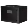 ROLINE 19-Zoll-Wandgehäuse Pro 7HE, 600x450 mm BxT, schwarz, Schlüsselschloss, IP20