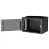 ROLINE 19-Zoll-Wandgehäuse Pro 7HE, 600x450 mm BxT, schwarz, Schlüsselschloss, IP20