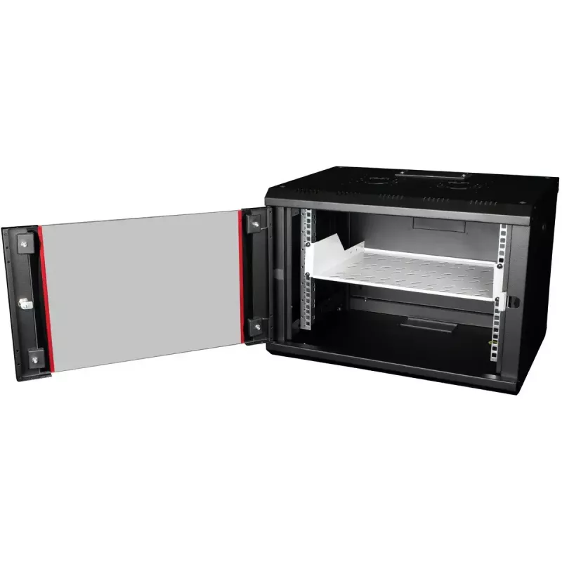 Rack shelf ROLINE 19-Zoll 2 HE 350 T 25 kg Tragfähigkeit grau
